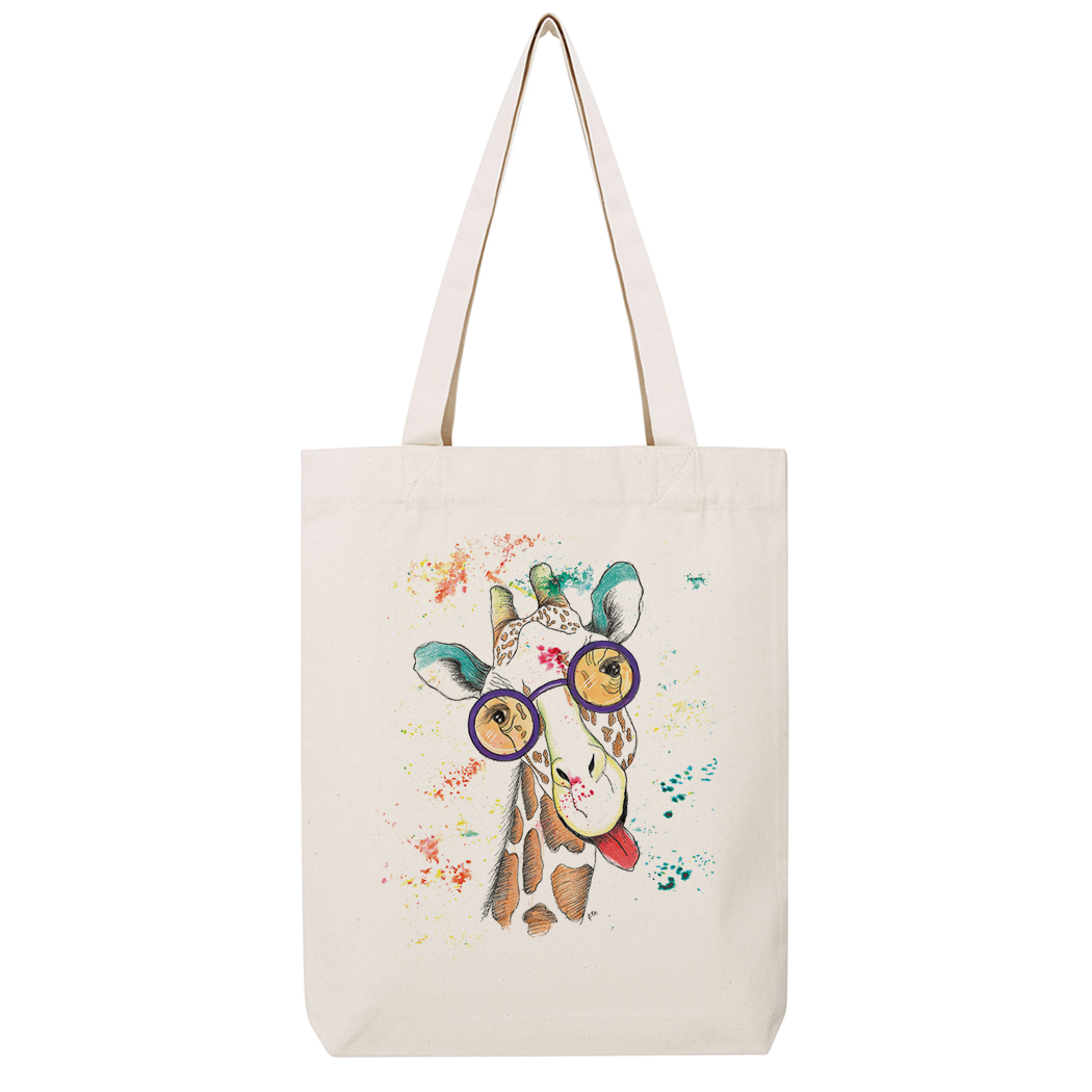 SHOPPING-BAG - GIRAFFA white