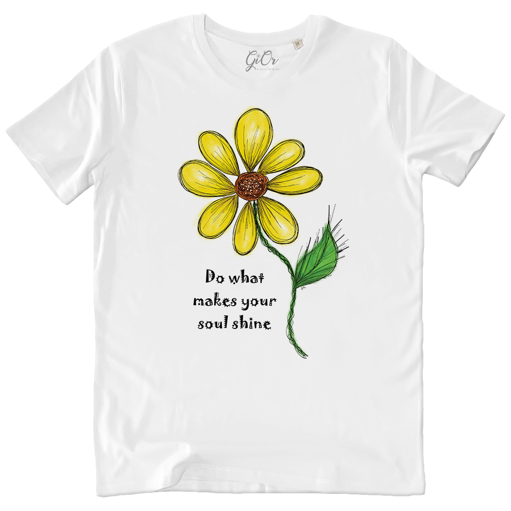 T-SHIRT-UNISEX - DO WHAT MAKES YOUR SOUL SHINE white