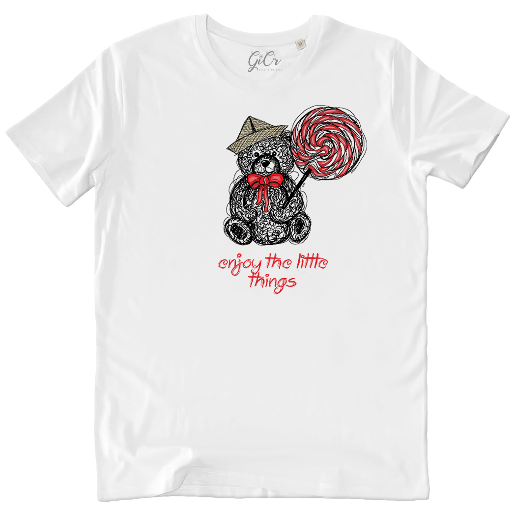 T-SHIRT-UNISEX - ENJOY THE LITTLE THINGS white