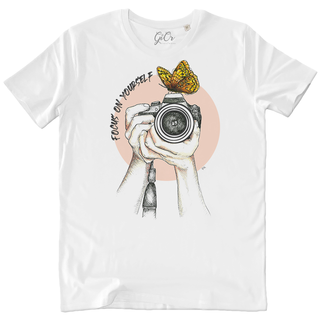 T-SHIRT-UNISEX - FOCUS ON YOURSELF white